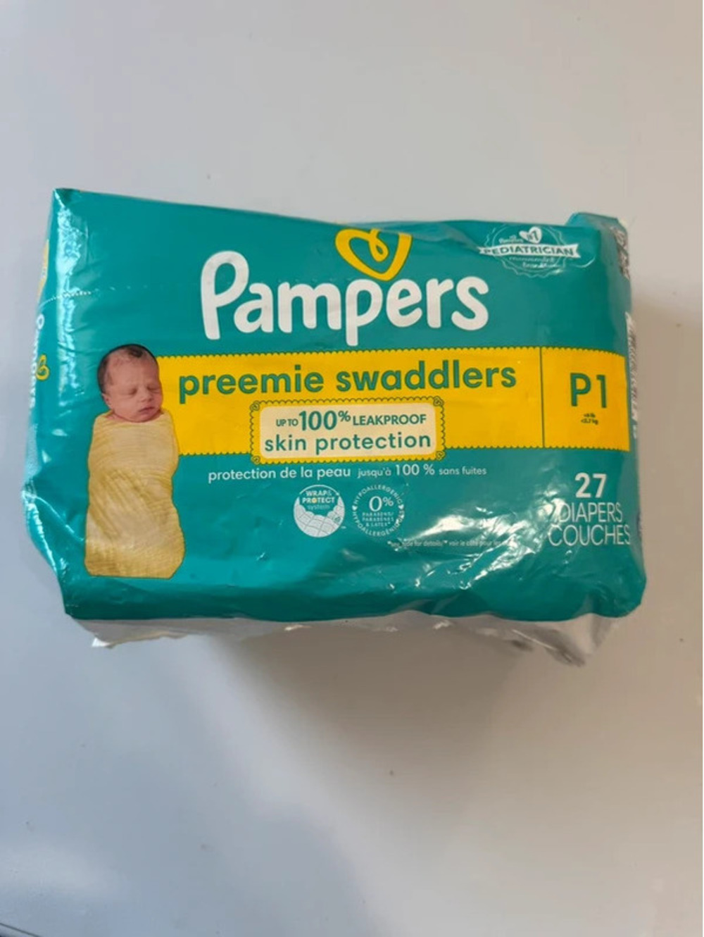Pampers Preemie Swaddlers Diapers